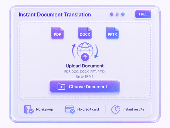 Full Document Translation
