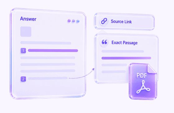 Accurate Citations & Source Tracking
